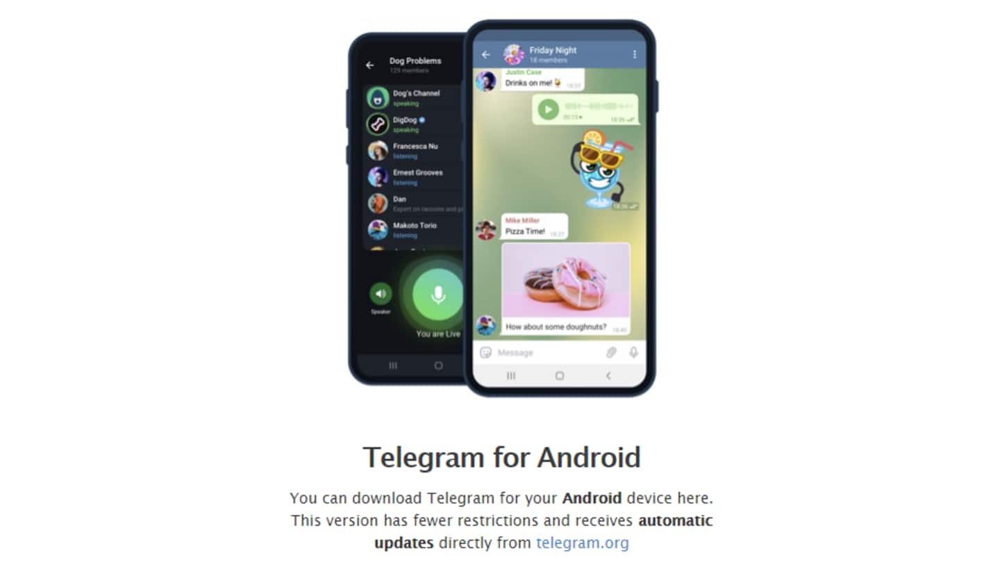 Telegram offers direct download to bypass Google's censorship overreach