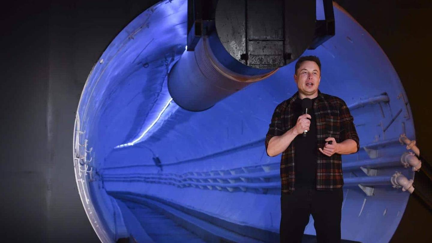 Musk's Boring Company tests underground Tesla tunnel system in Vegas Musk's Boring Company tests underground Tesla tunnel system in Vegas
