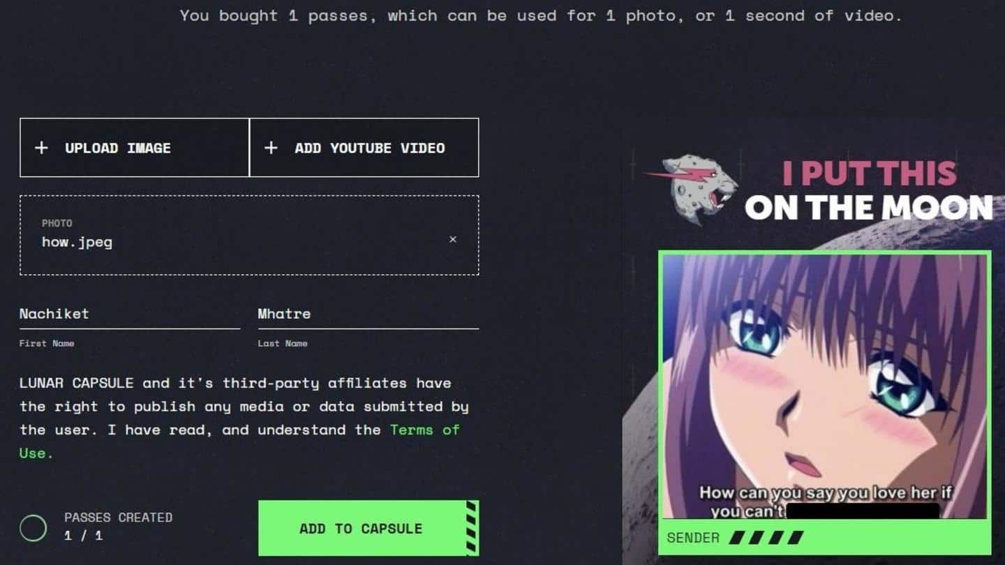 How to send a photo to the moon? How to send a photo to the moon?