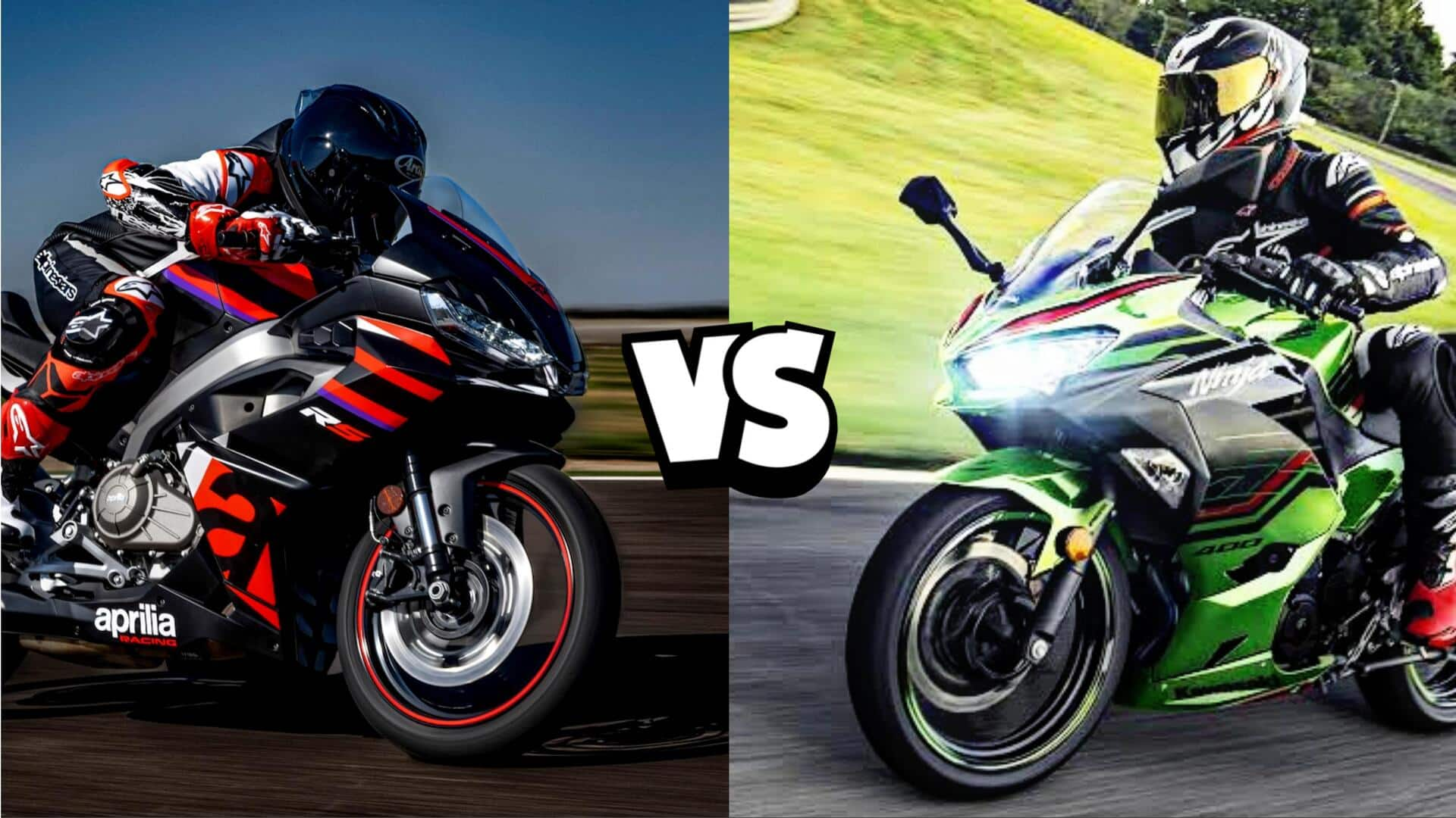 How Aprilia RS 457 fares against Kawasaki Ninja 400