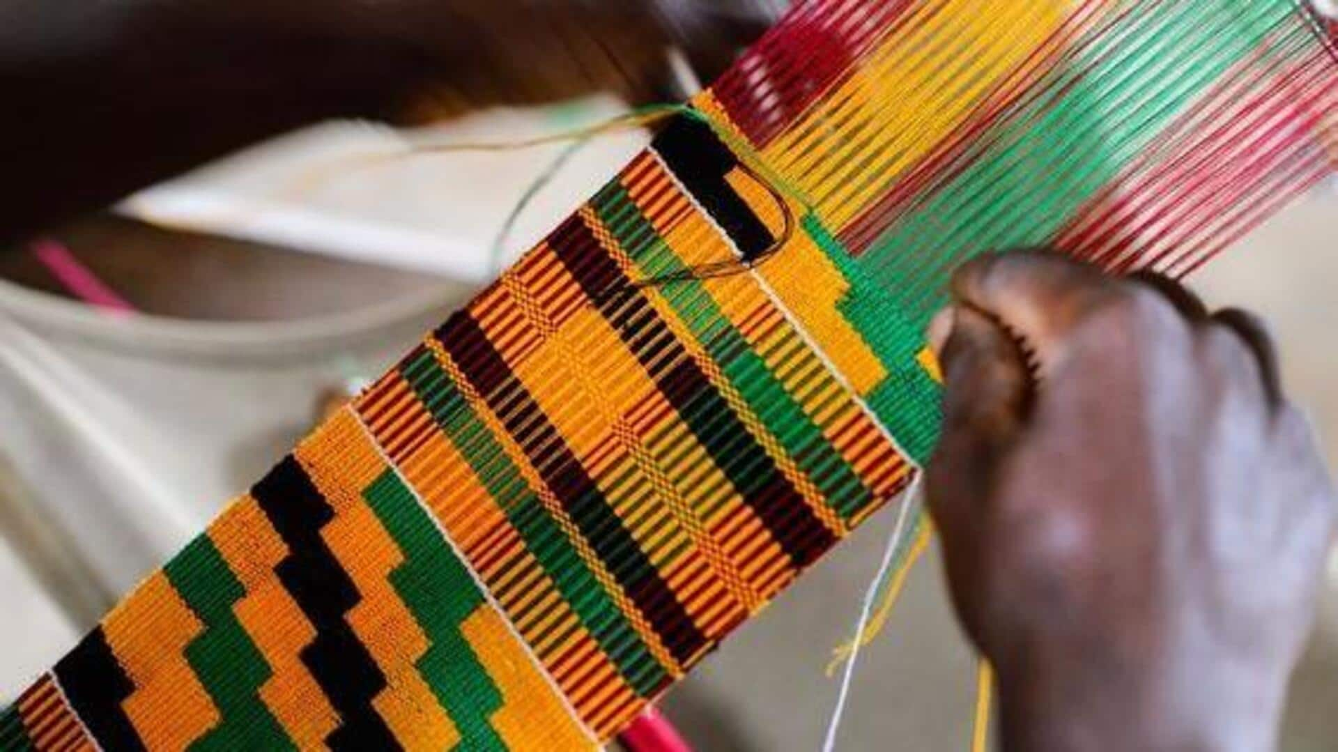 Strengthening hand grip with African weaving techniques