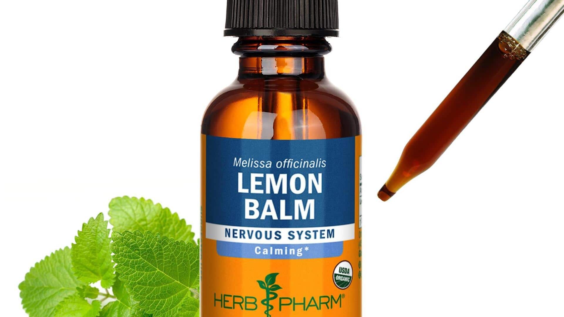 How lemon balm extract fixes cold sores