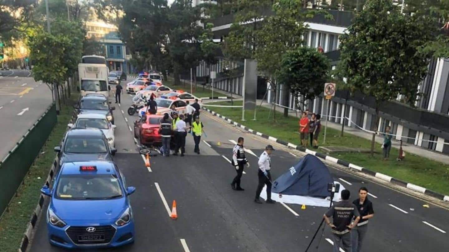 Man handed six-month driving ban for an accident in Singapore