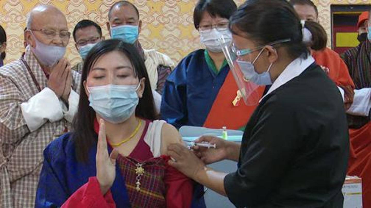 Ninda Dema was the first to receive the COVID-19 vaccine Ninda Dema was the first to receive the COVID-19 vaccine