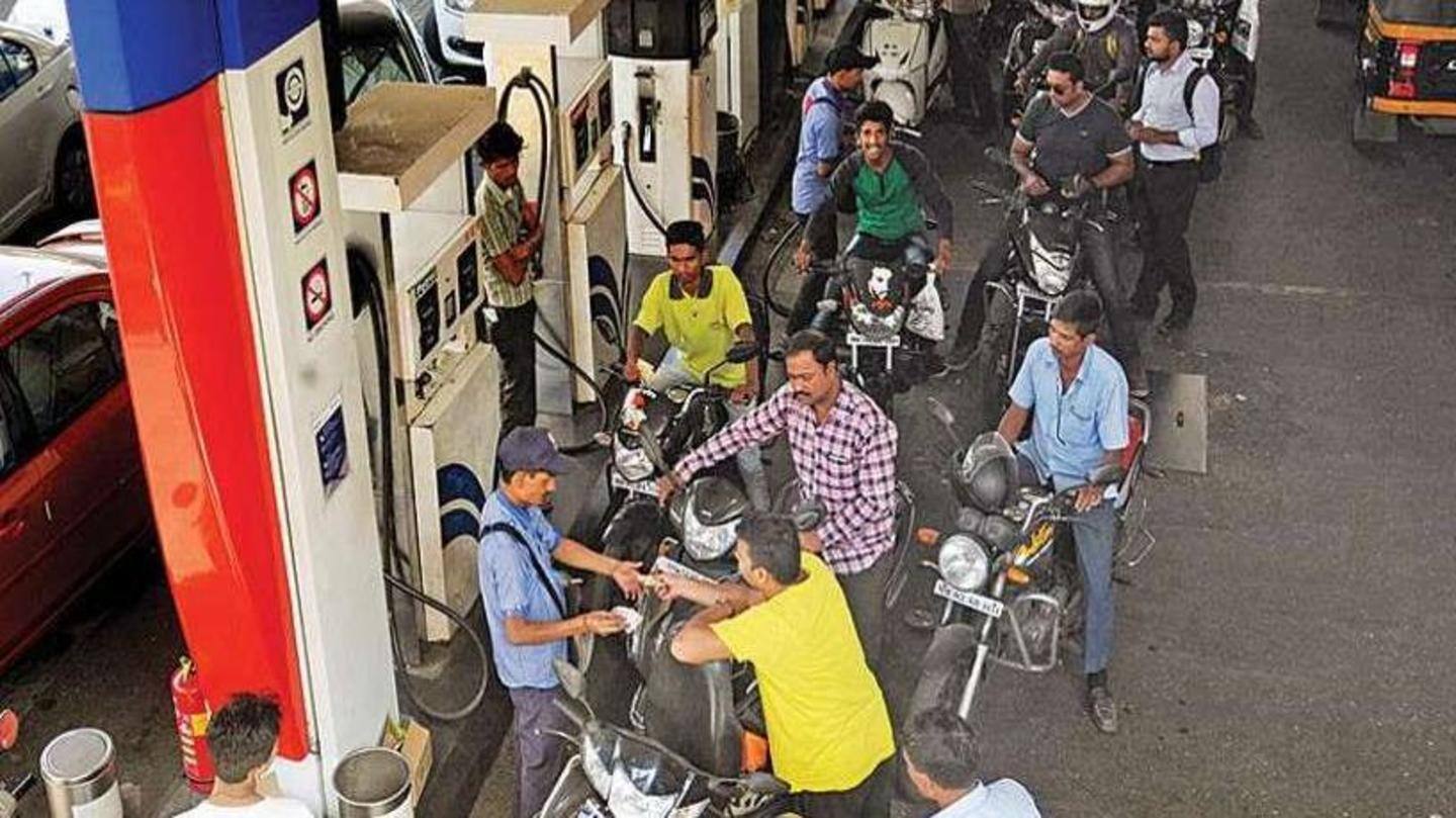 Petrol price hiked by 25 paise, diesel by 30 paise