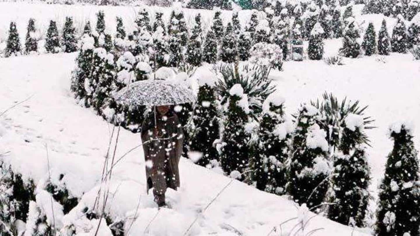 Kashmir: Fresh snowfall reported, cold wave-like conditions return