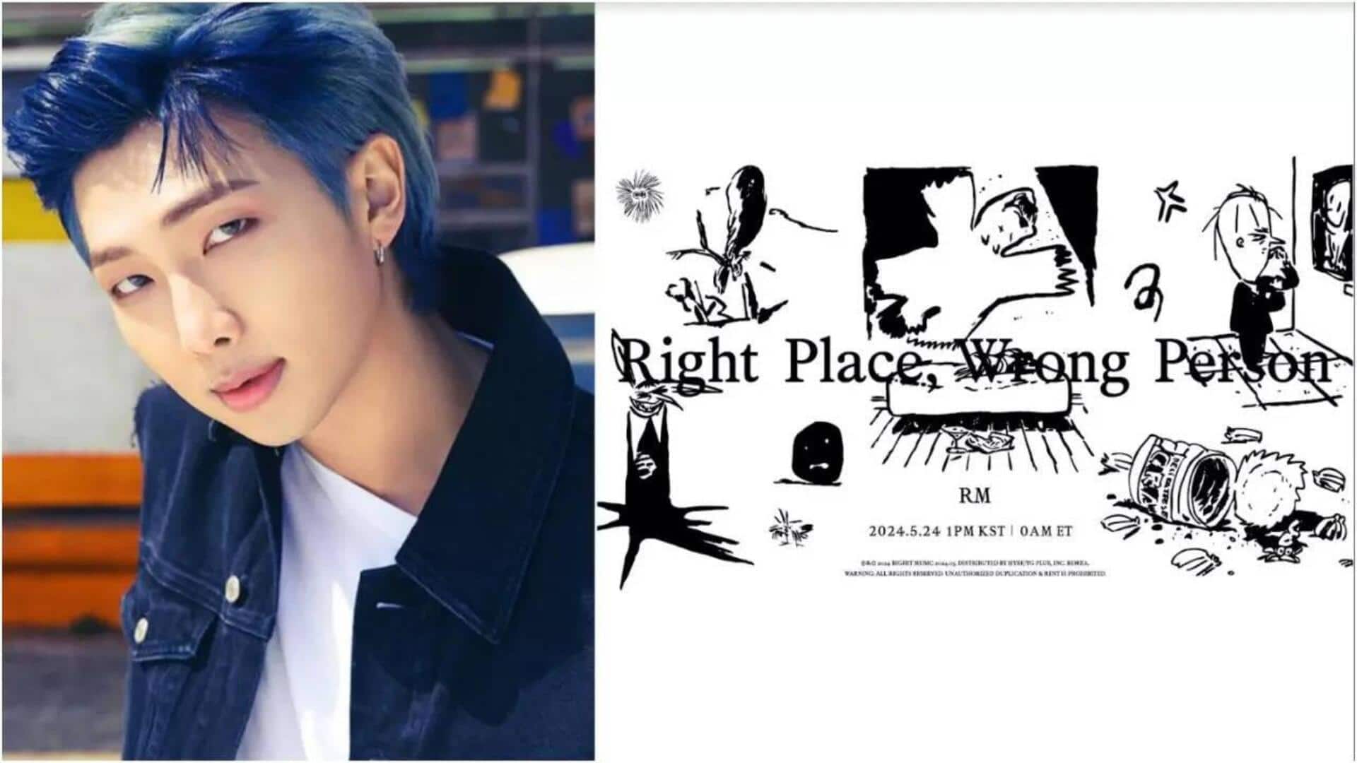 RM's 'Right Place, Wrong Person' scores biggest US debut yet!
