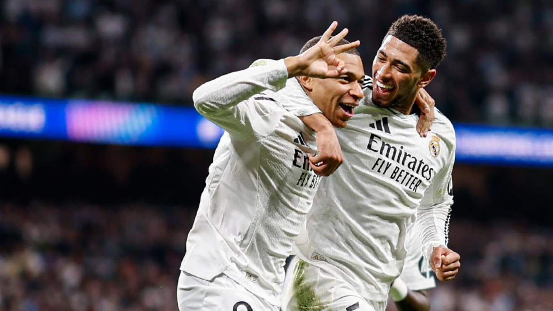 Champions League: Kylian Mbappe hat-trick sends Real Madrid to R16