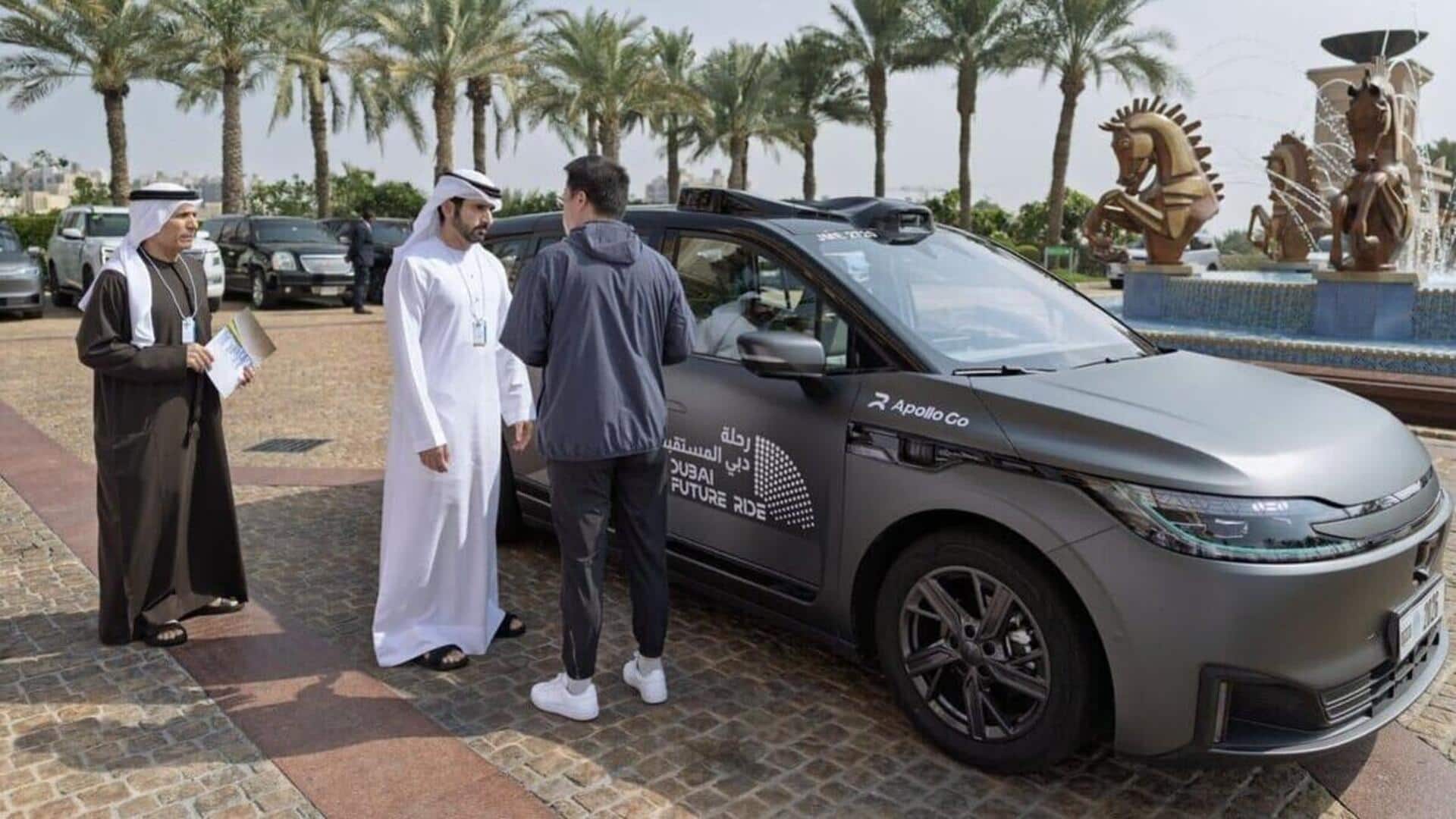Dubai launches fully autonomous taxi service