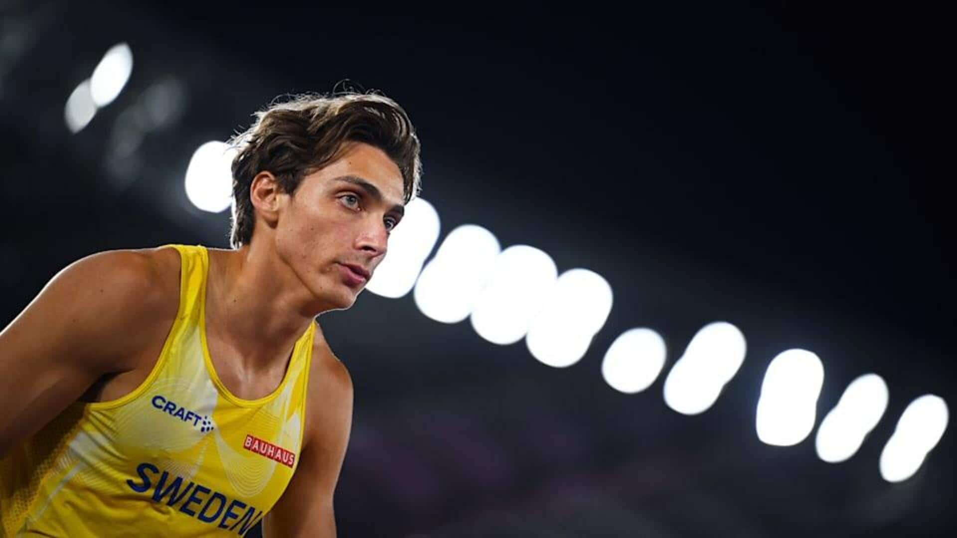 Mondo Duplantis breaks his own world record in pole vault