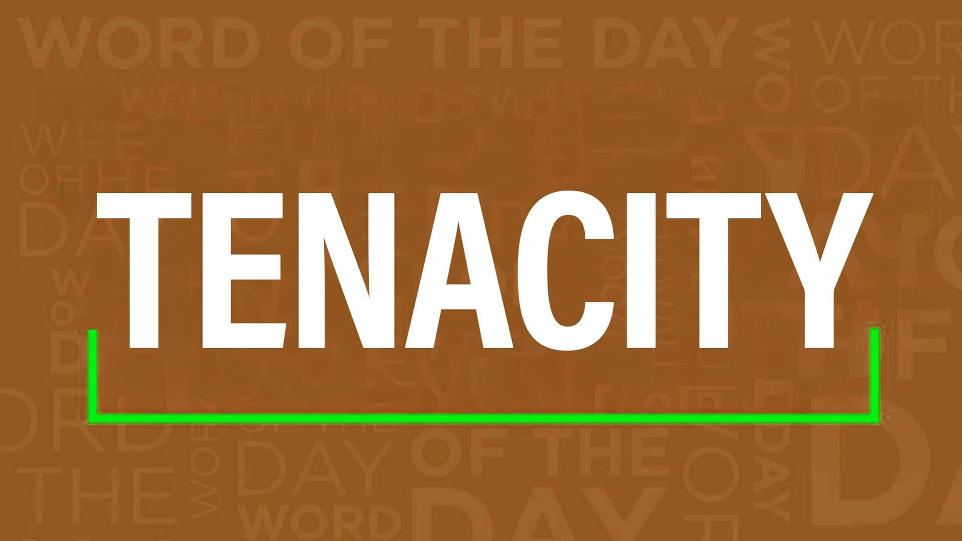 Word of the Day: Tenacity