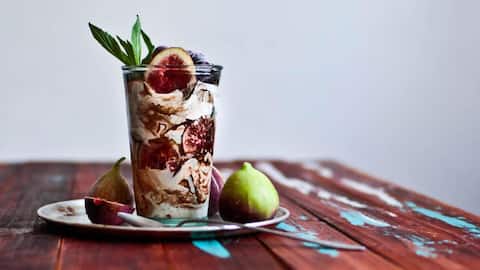 Quick and tasty: Fig and mint yogurt parfaits