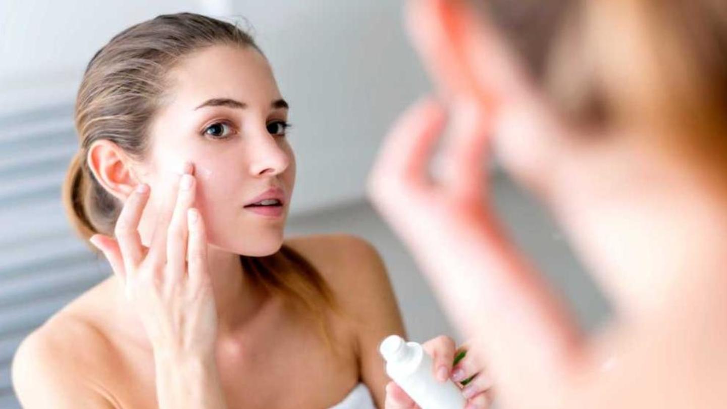 Begin by cleansing your face and applying a toner Begin by cleansing your face and applying a toner