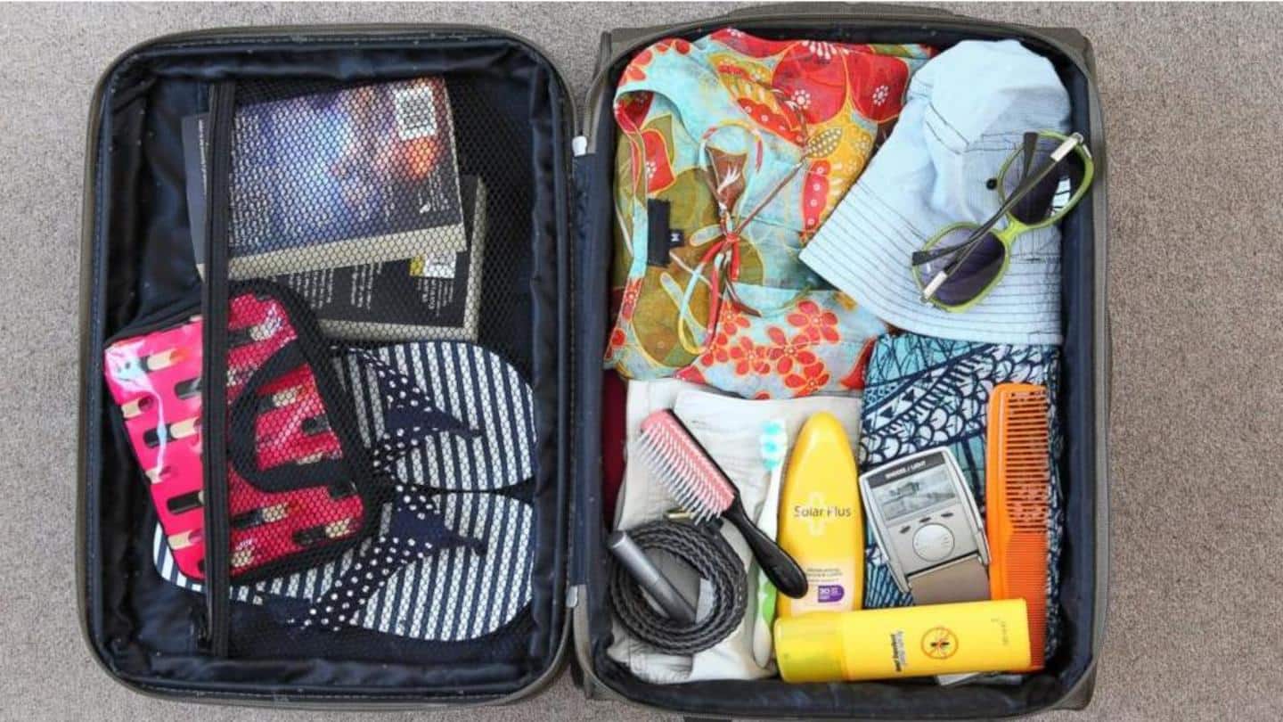 Some smart, space-saving ways to pack your suitcase before traveling