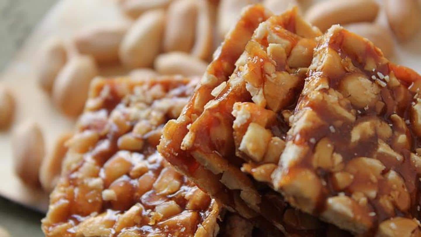 Easy 'pea'sy! Peanut chikki made with just two ingredients