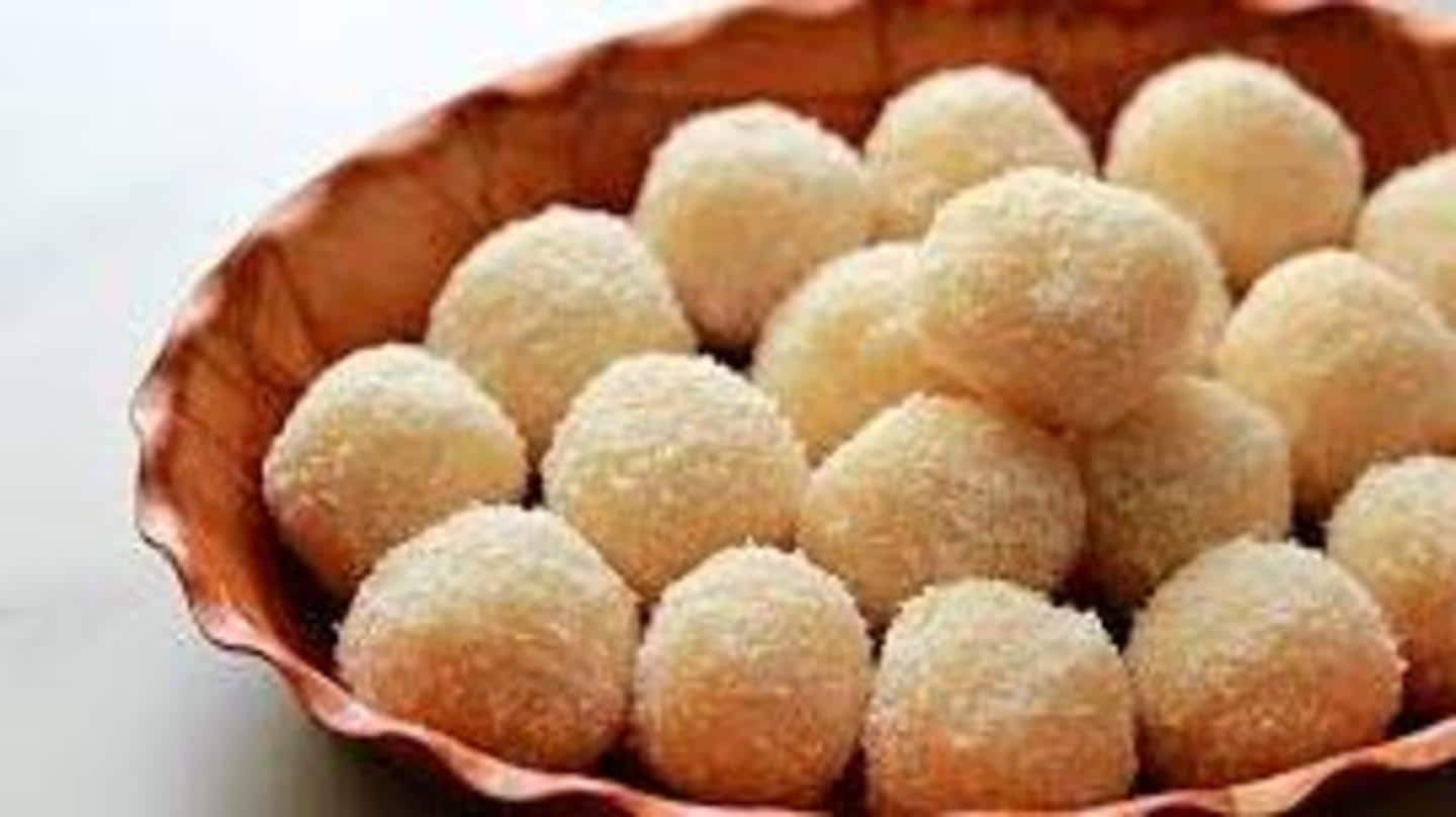 Mouth watering! Laddoo made of Milkmaid, coconut, cardamom powder