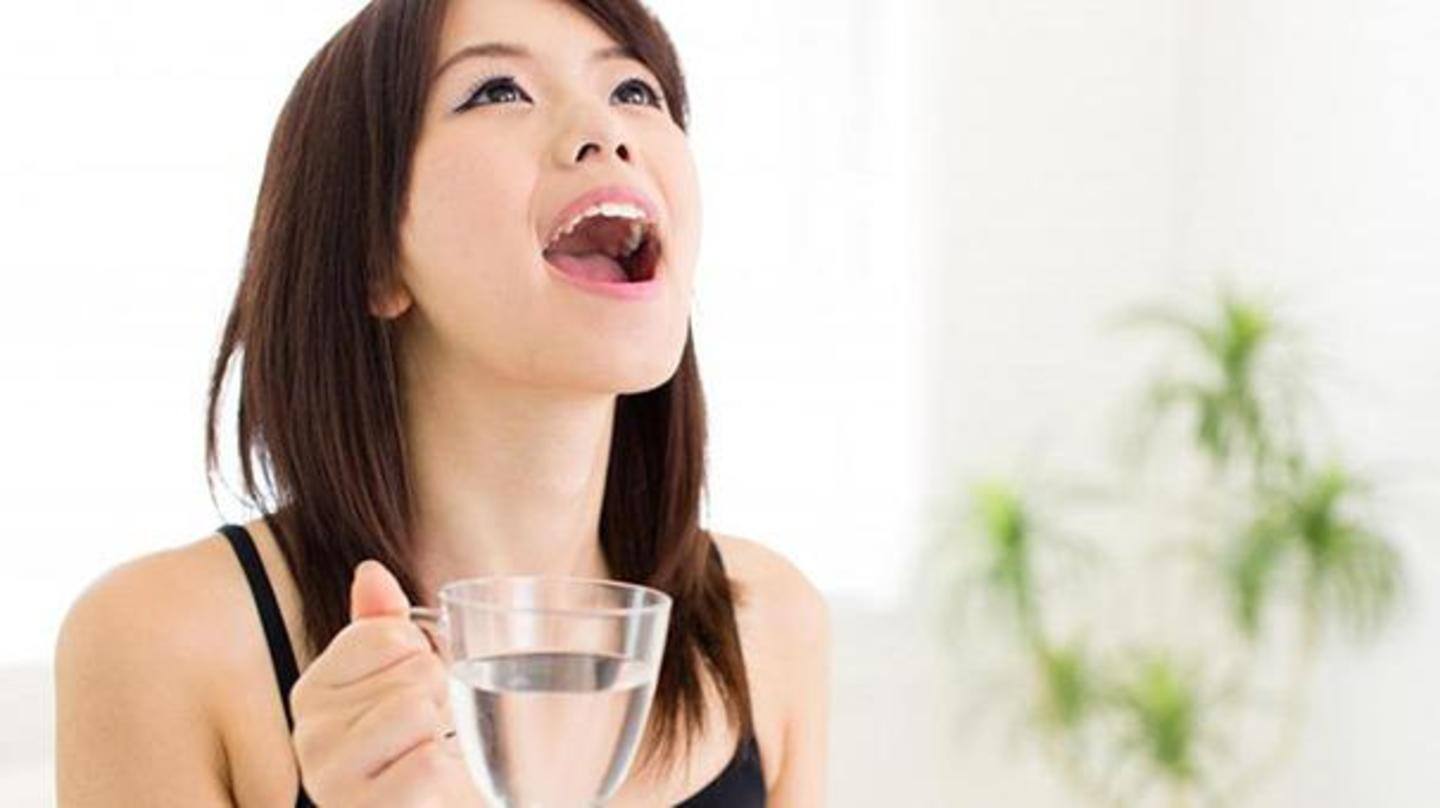 Make a vinegar mouthwash at home, get instant result Make a vinegar mouthwash at home, get instant result