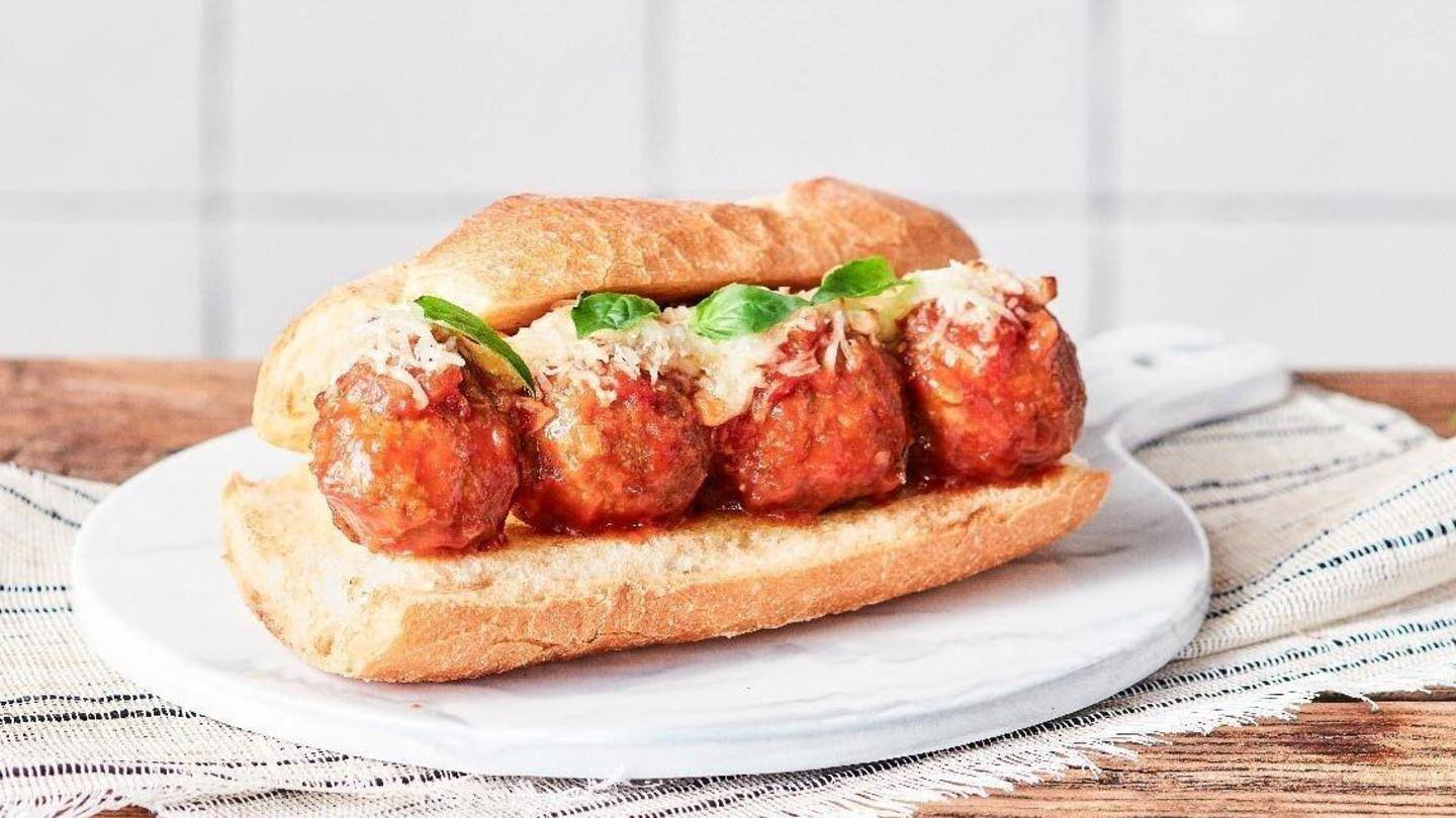 Yummilicious! Vegan meatball sandwich with flax seeds, chickpeas Yummilicious! Vegan meatball sandwich with flax seeds, chickpeas