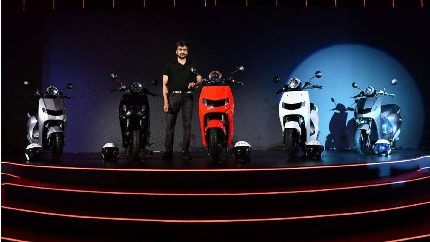 The two-wheeler comes in five color options The two-wheeler comes in five color options