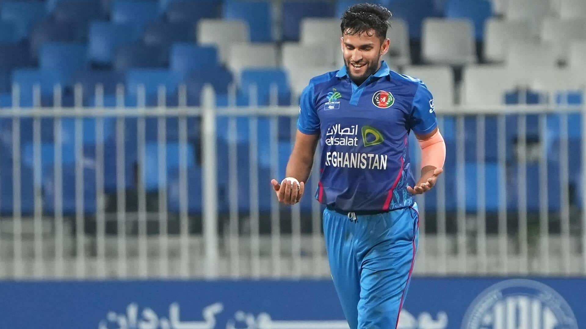 Afghanistan's Azmatullah Omarzai records his career-best T20I figures: Key stats