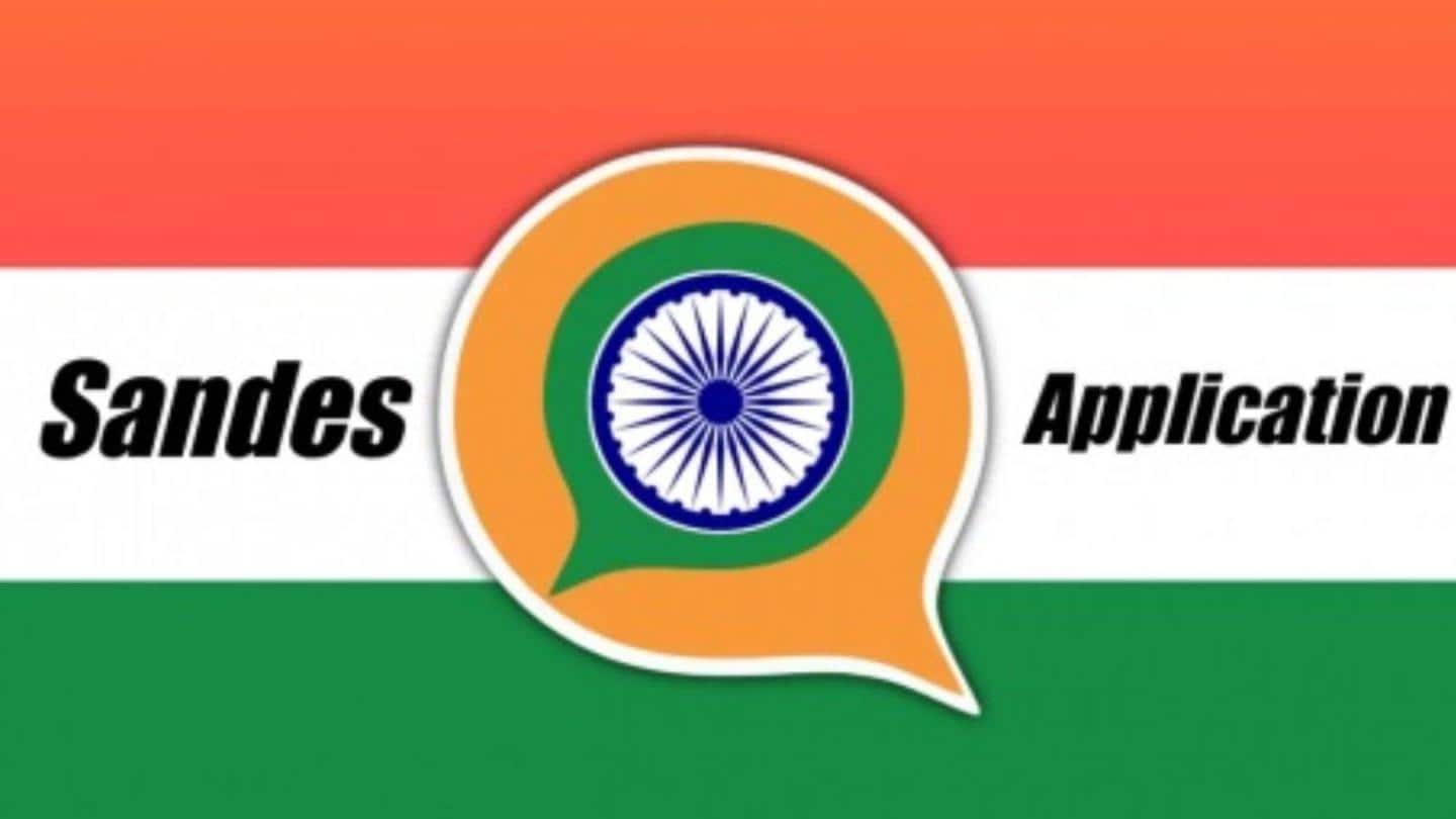 Sandes messaging app is the government's alternative to WhatsApp