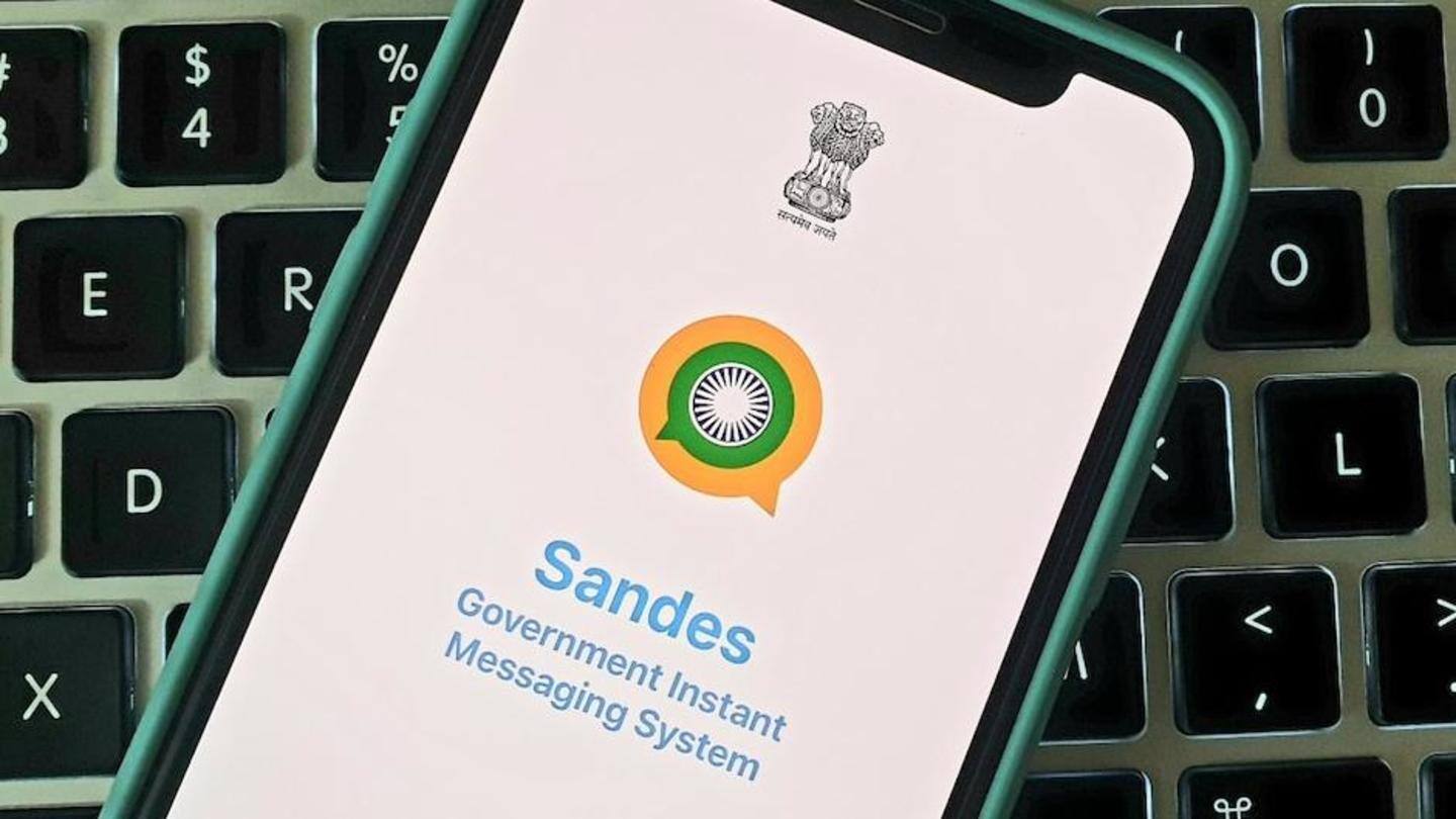 Sandes messaging app is the government's alternative to WhatsApp | NewsBytes