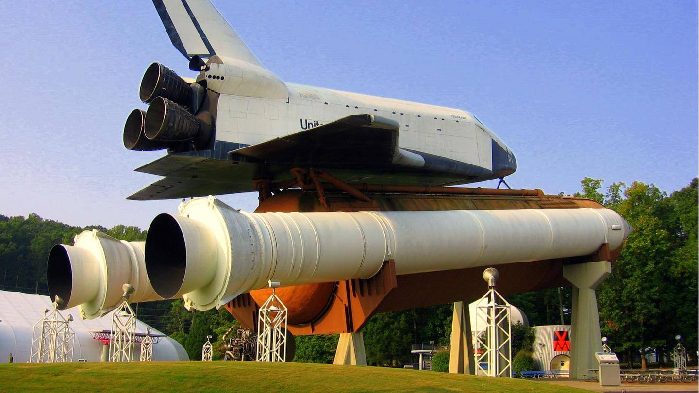Model's engine nozzles may have been on Columbia's first flight Model's engine nozzles may have been on Columbia's first flight