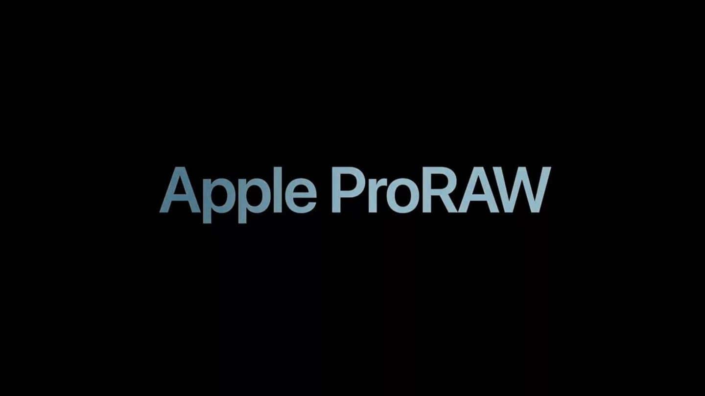 ProRAW includes Apple's image processing data for enhanced editing control ProRAW includes Apple's image processing data for enhanced editing control