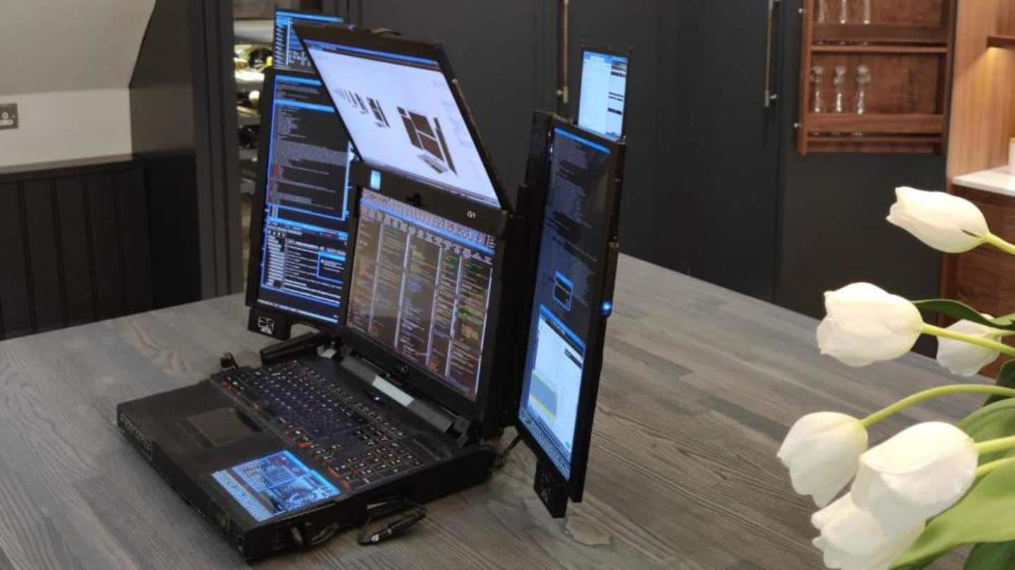 This laptop by Expanscape has seven screens