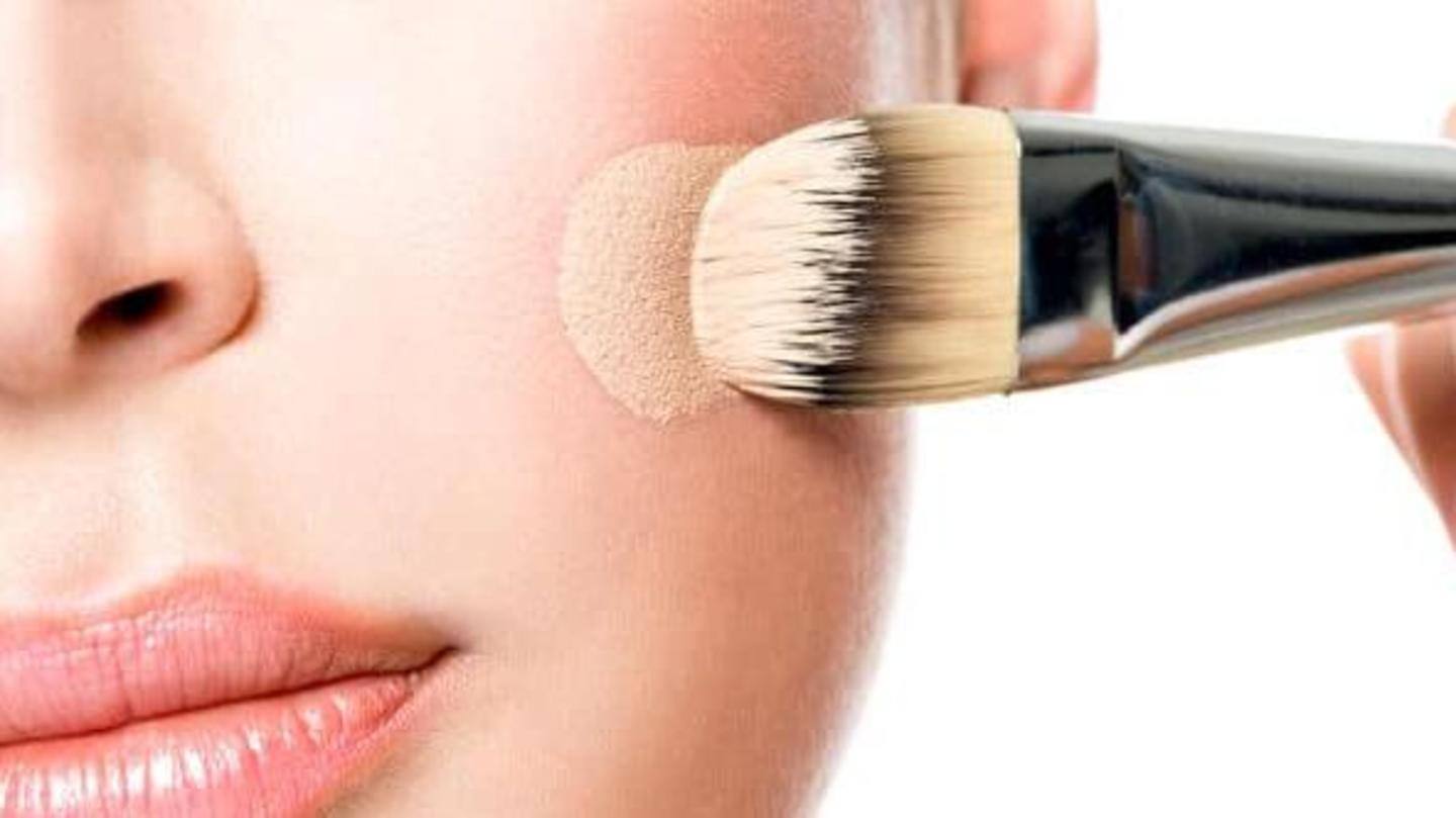 Use a flat-top foundation brush for maximum coverage Use a flat-top foundation brush for maximum coverage