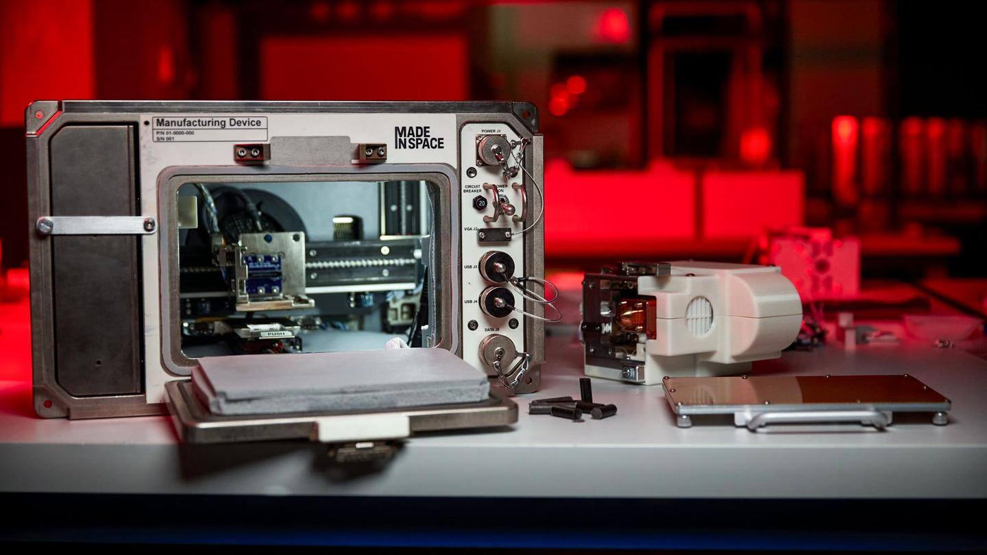 Successfully printed samples will be flown to Earth for testing Successfully printed samples will be flown to Earth for testing