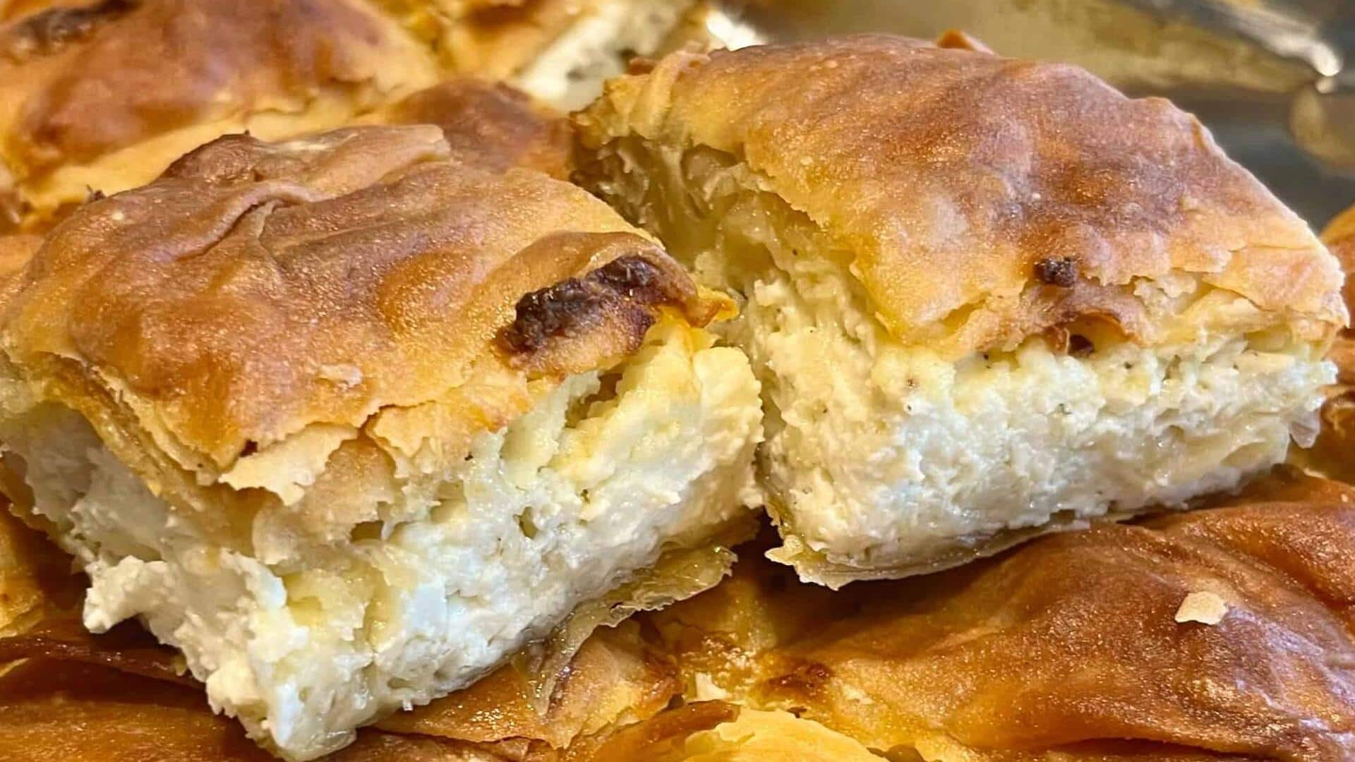 Check out this vegan Greek tiropita cheese recipe