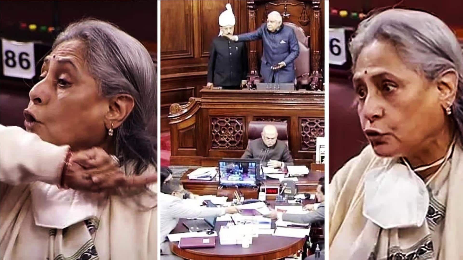 Jaya Bachchan's 'finger-pointing gesture' toward Jagdeep Dhankhar angers BJP
