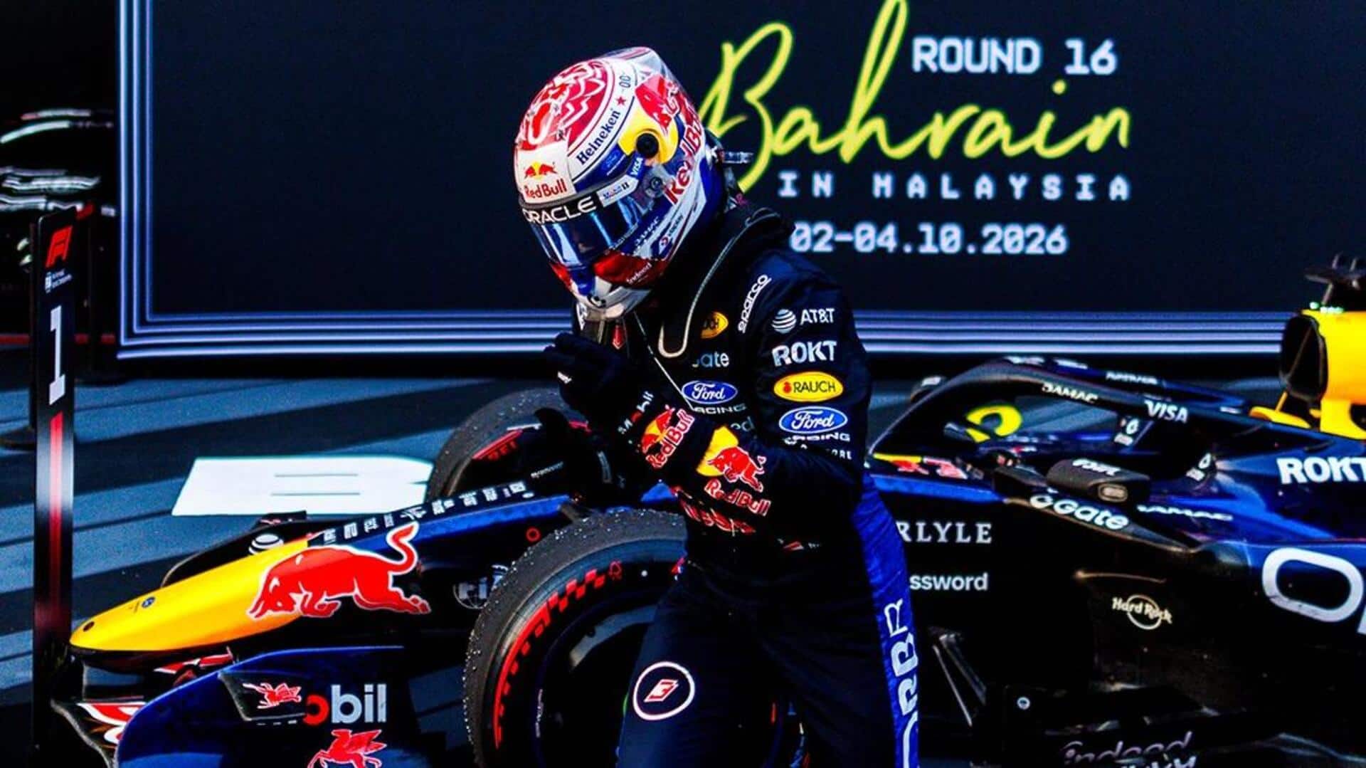 Formula 1, Max Verstappen wins 2026 Bahrain GP: Key stats