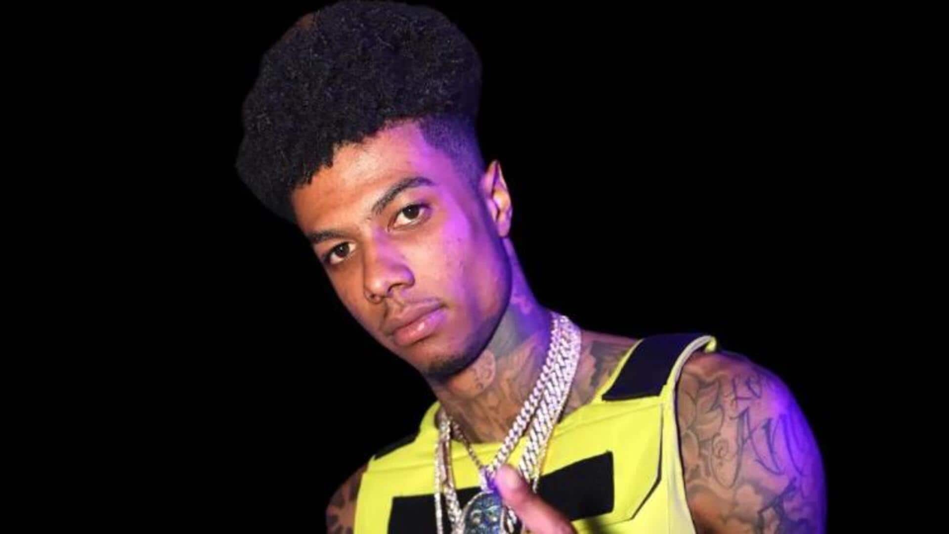 Rapper Blueface stabbed in LA, pulls out of boxing fight