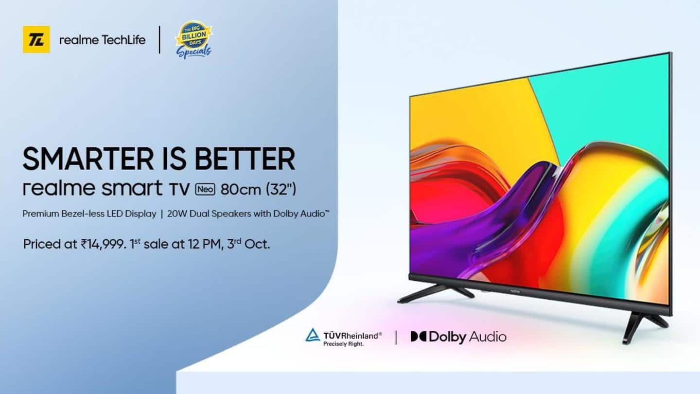 Realme India launches Smart TV Neo and Smart Band 2