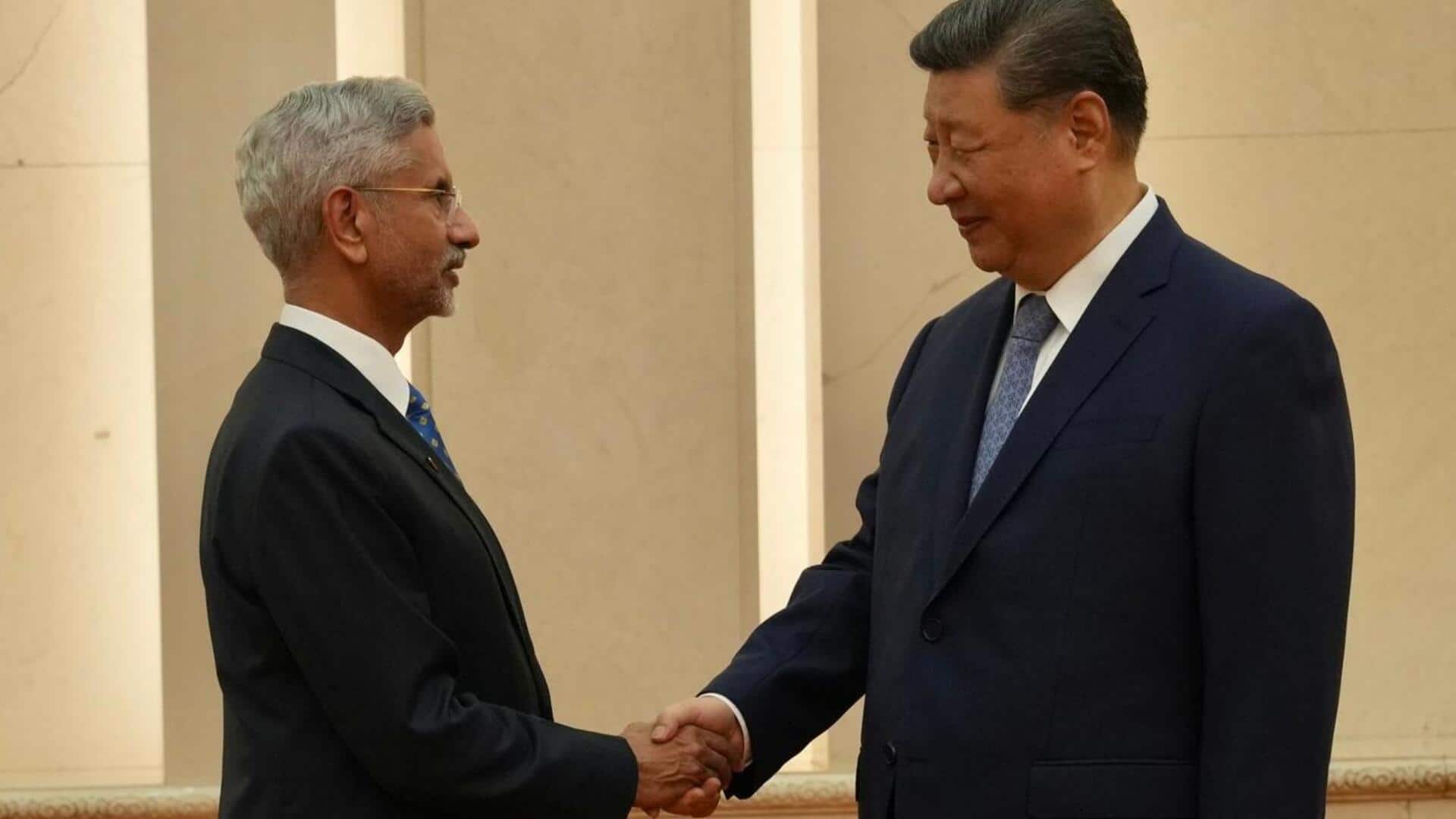 Jaishankar meets Xi Jinping, briefs him on India-China bilateral ties Jaishankar meets Xi Jinping, briefs him on India-China bilateral ties