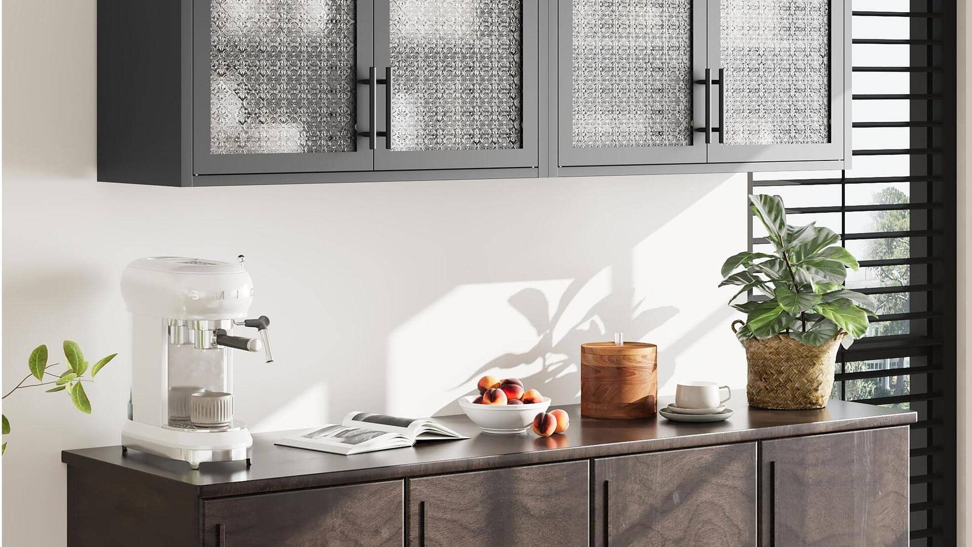 Ways to style the oft-neglected cabinet top 