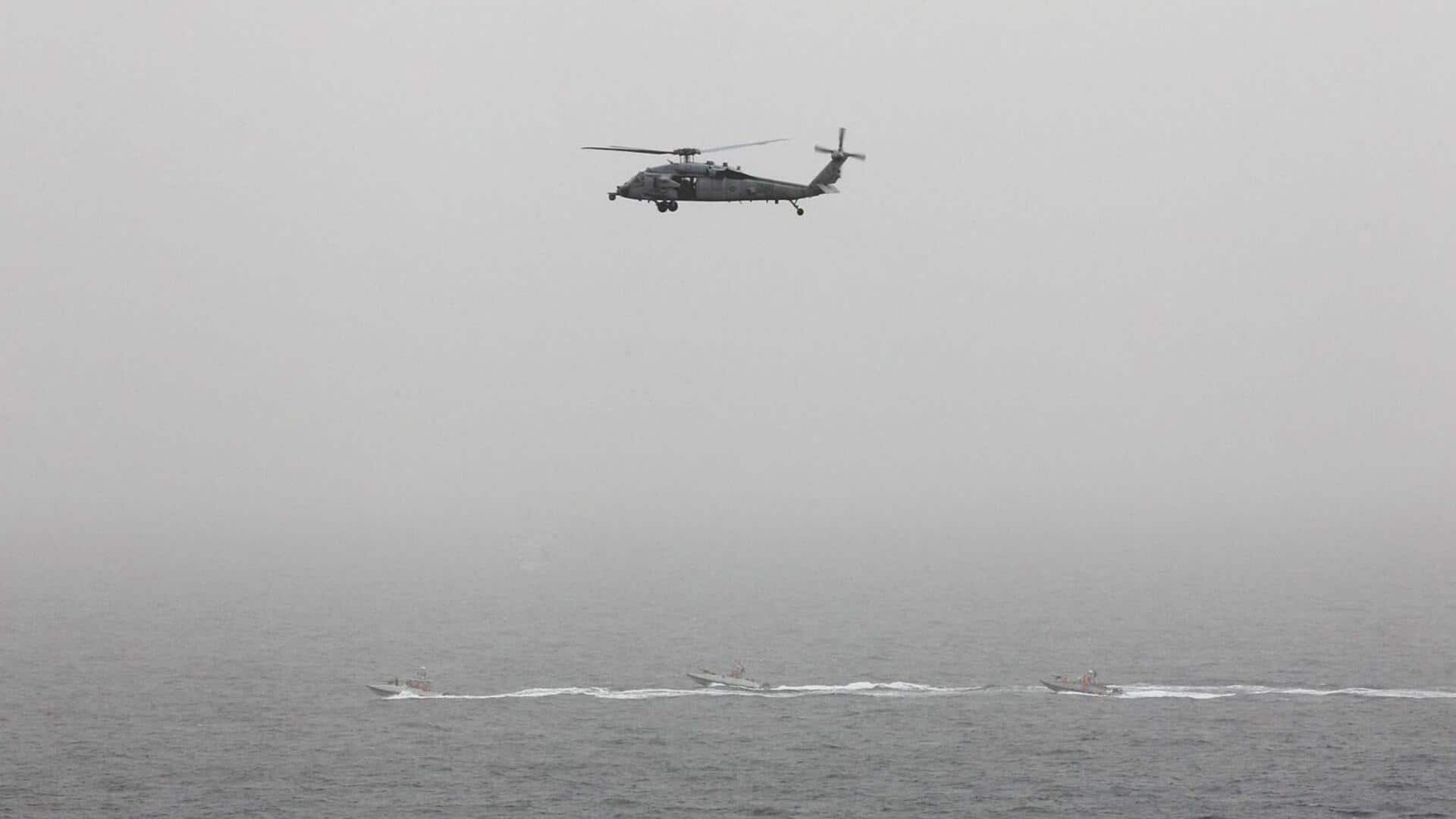 US crew rescued after helicopter goes down near Hormuz
