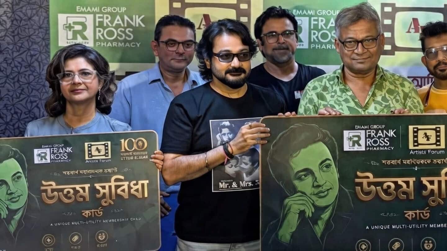 Bengali artists get health support, Prosenjit unveils 'Uttom Subidha' card