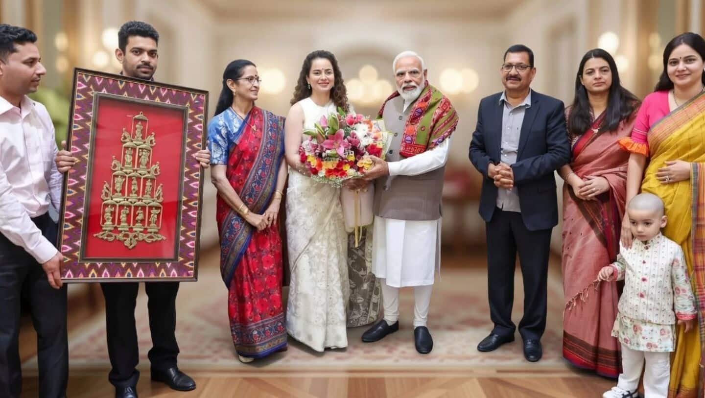 'Memorable...': Kangana Ranaut celebrates 40th birthday with PM Modi