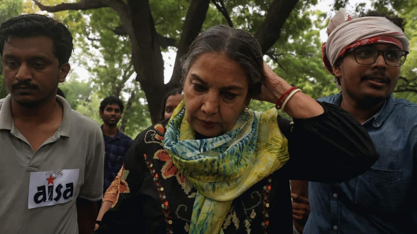 Students' protest 'far bigger than any individual,' says Shabana Azmi 