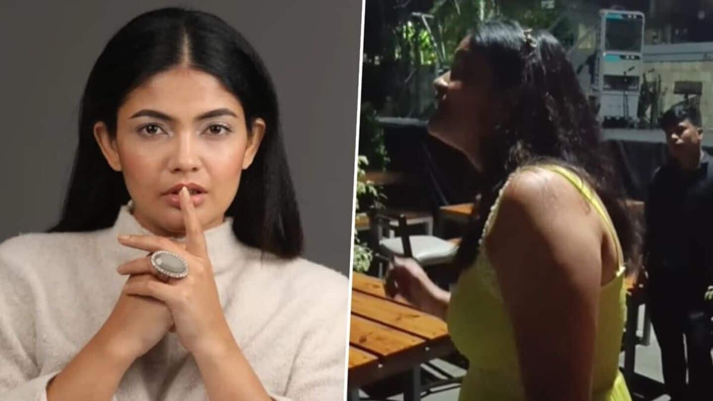 Telugu actor Kalpika Ganesh booked for damaging pub property Telugu actor Kalpika Ganesh booked for damaging pub property