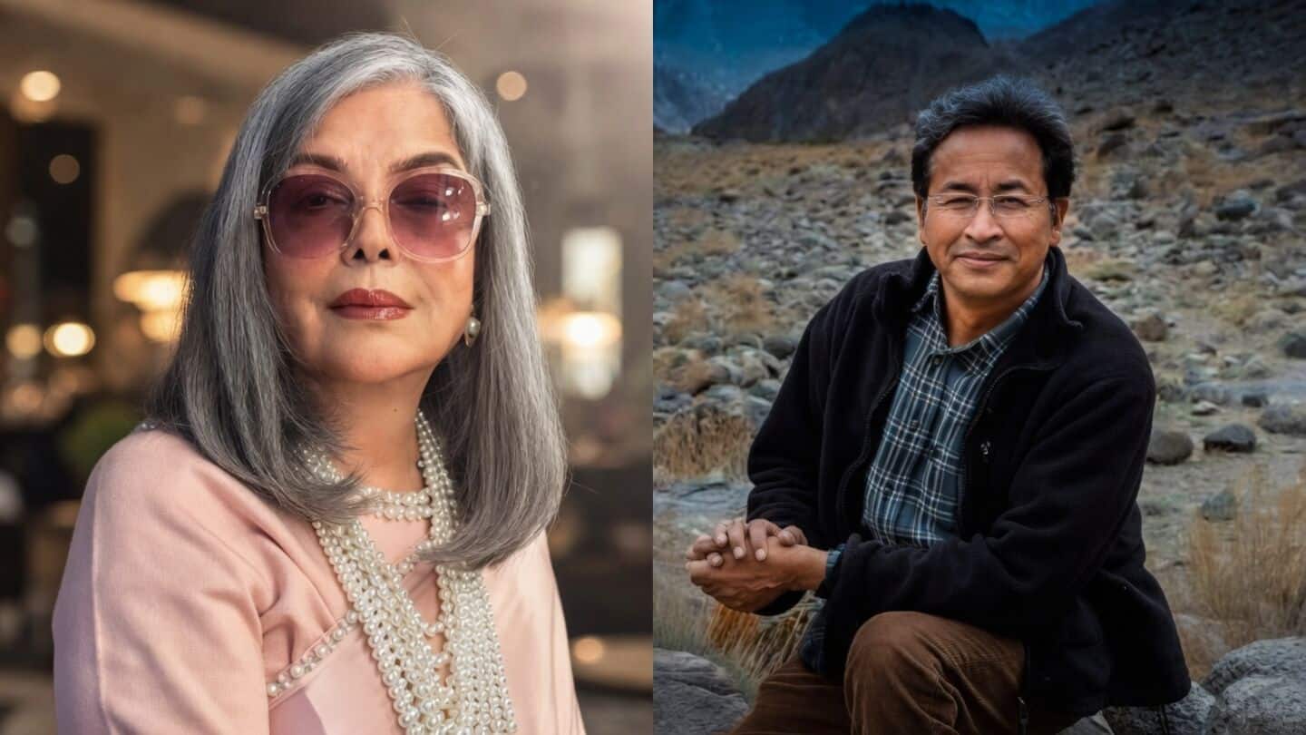 Zeenat Aman urges Indian government to talk to Sonam Wangchuk