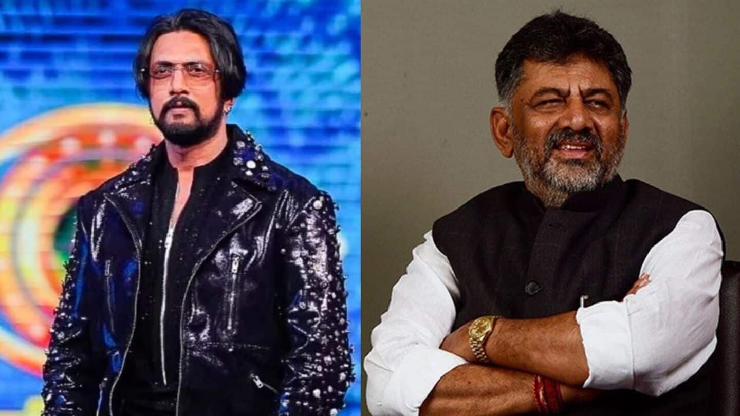Sudeep thanks DK Shivakumar for lifting 'Bigg Boss' seal Sudeep thanks DK Shivakumar for lifting 'Bigg Boss' seal
