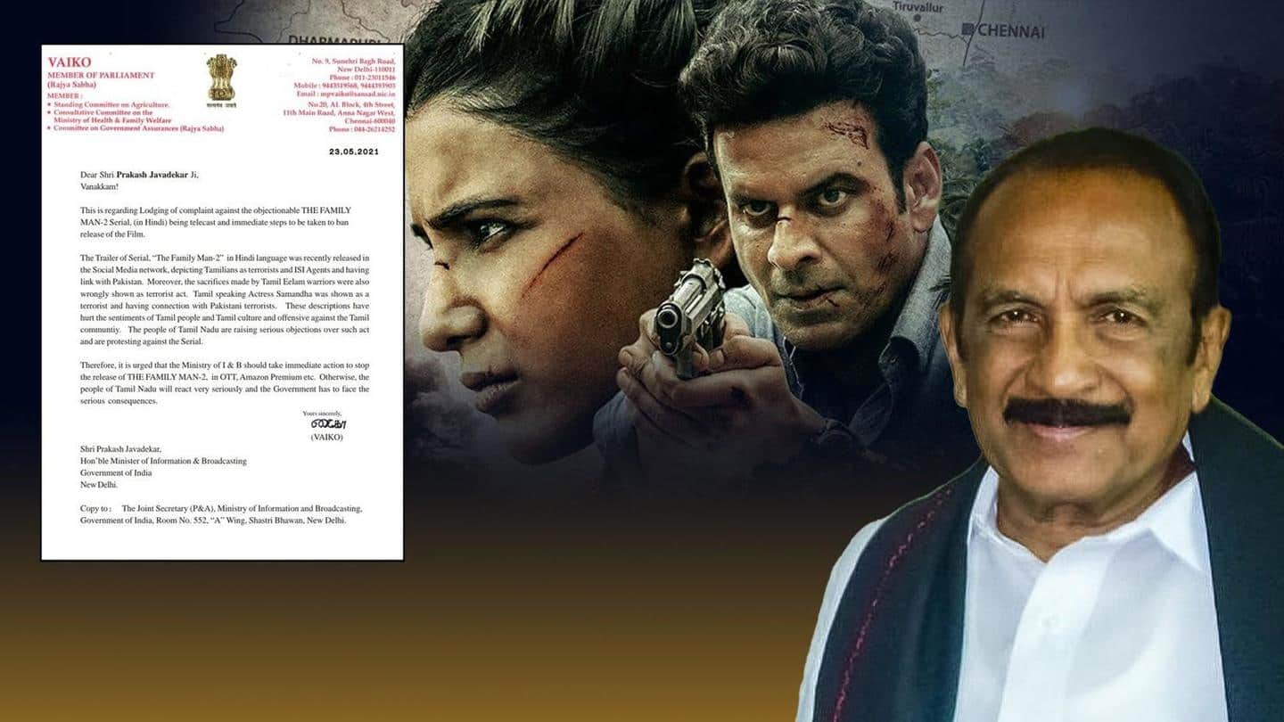 Rajya Sabha MP objects to 'The Family Man-2' Tamils' portrayal