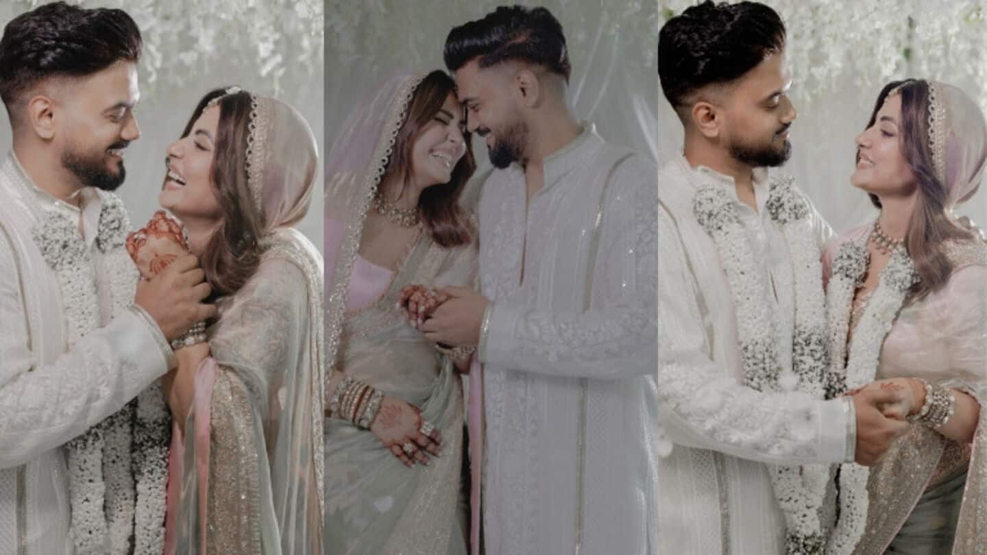 Hina Khan finally marries Rocky Jaiswal; dreamy wedding pics out Hina Khan finally marries Rocky Jaiswal; dreamy wedding pics out