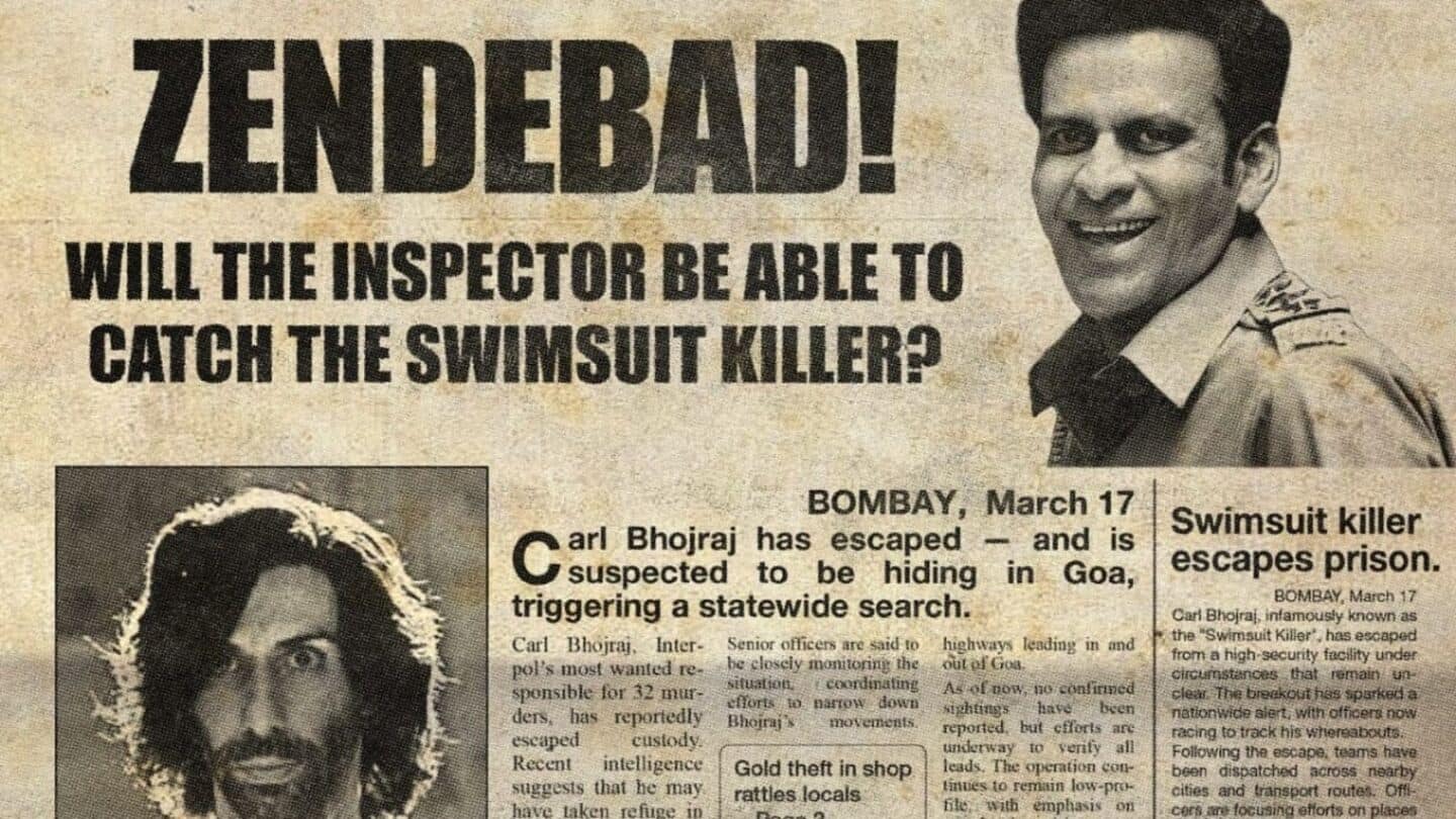 Manoj Bajpayee-Jim Sarbh's 'Inspector Zende' arrives on Netflix this September Manoj Bajpayee-Jim Sarbh's 'Inspector Zende' arrives on Netflix this September