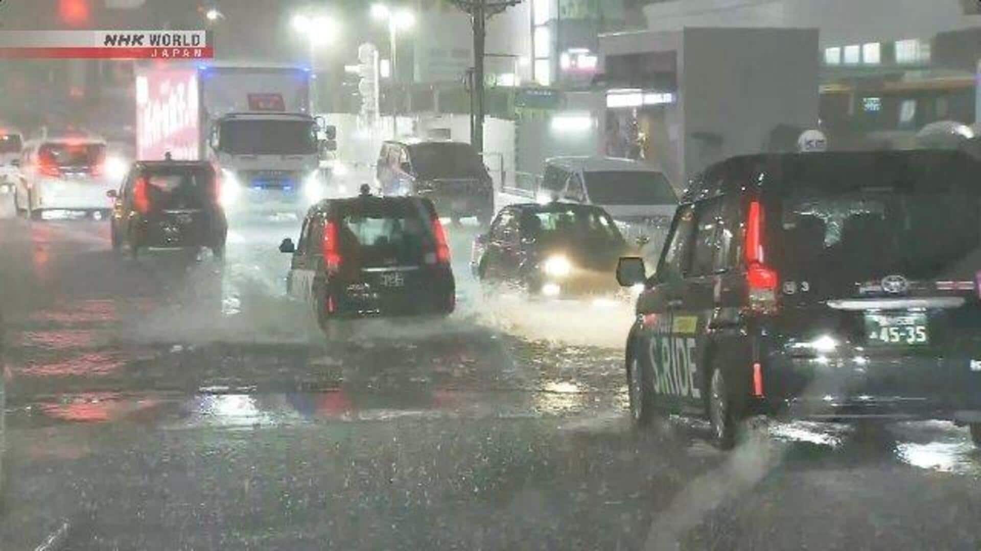 Flights hit, thousands without power as torrential rain batters Tokyo 