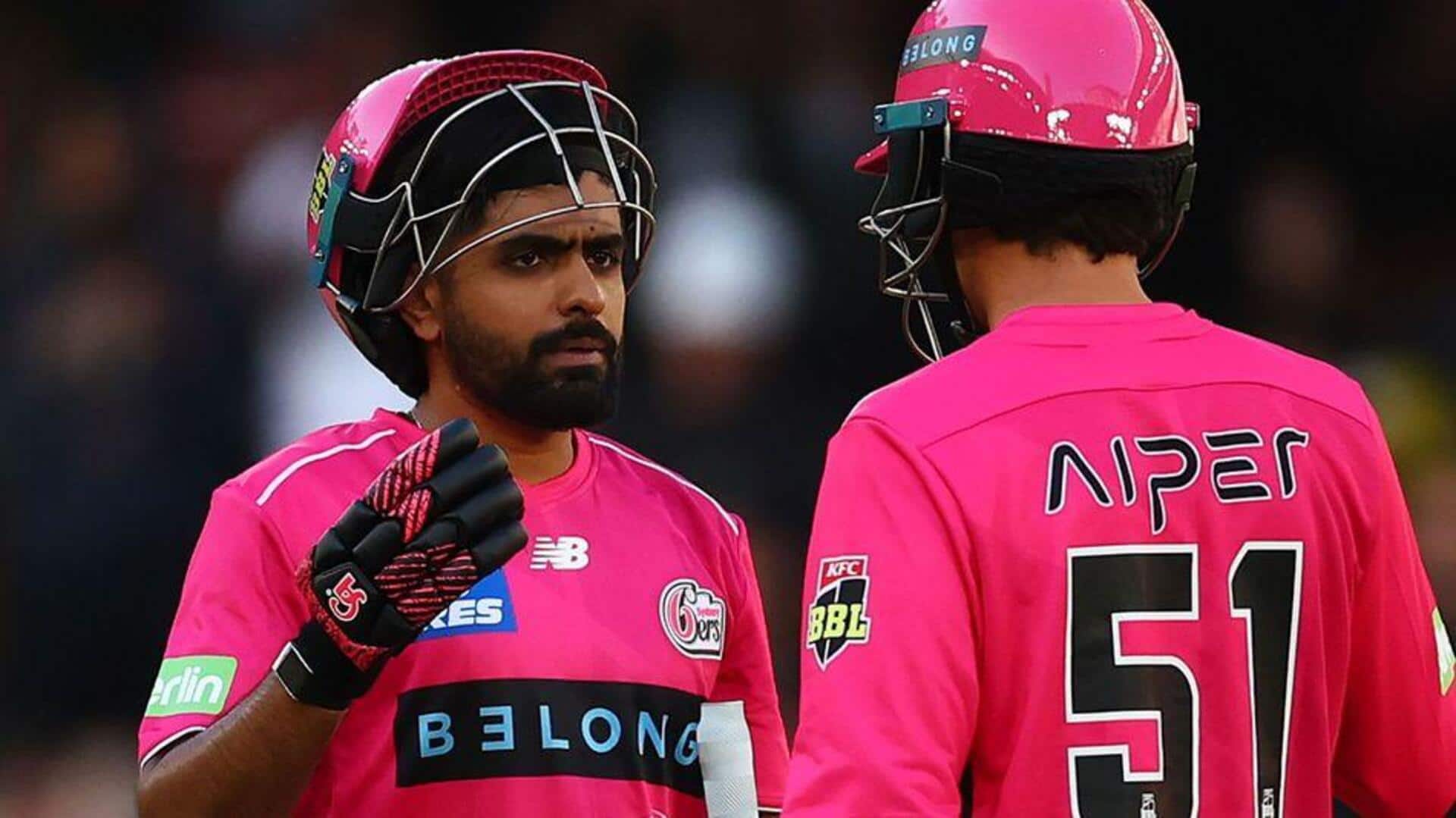 Babar Azam hammers his 97th T20 half-century, second in BBL 